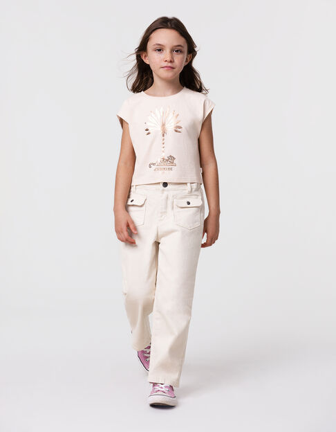 LARGE jeans ecru girl - IKKS
