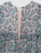 Pink pastel ikat print dress for girls-6