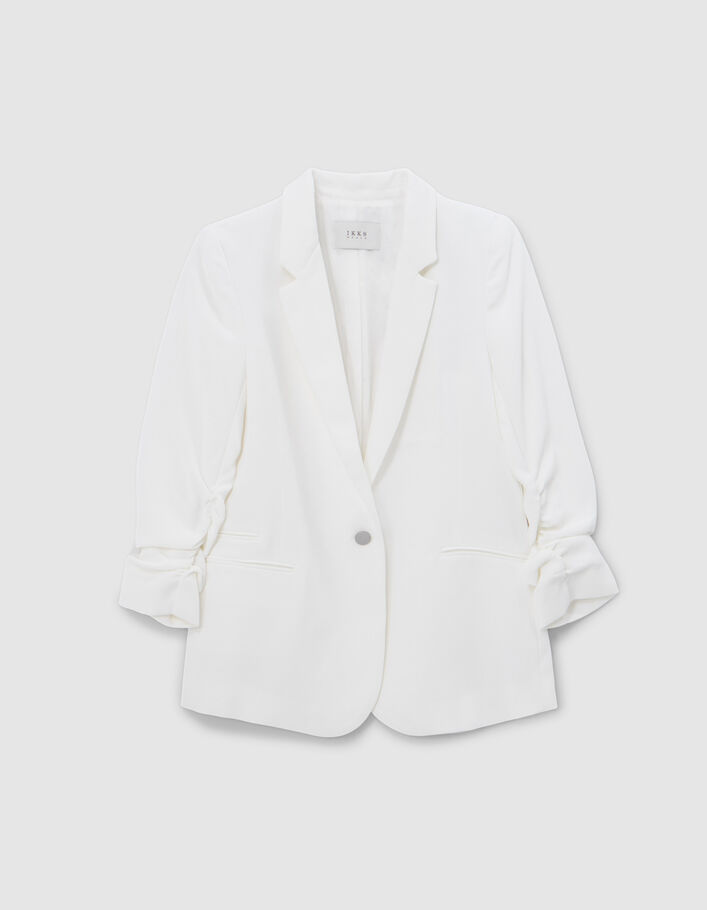 Women's off-white recycled suit jacket - IKKS