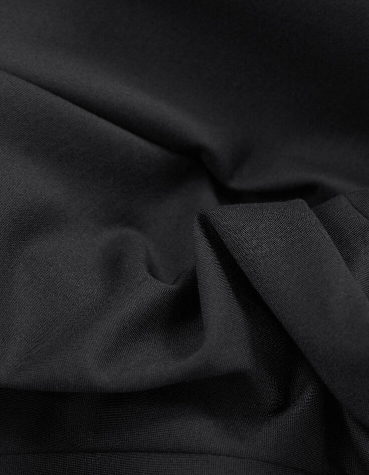 Schwarze UNTAILLIERTE Herrenanzugjacke Milano-Strick-9