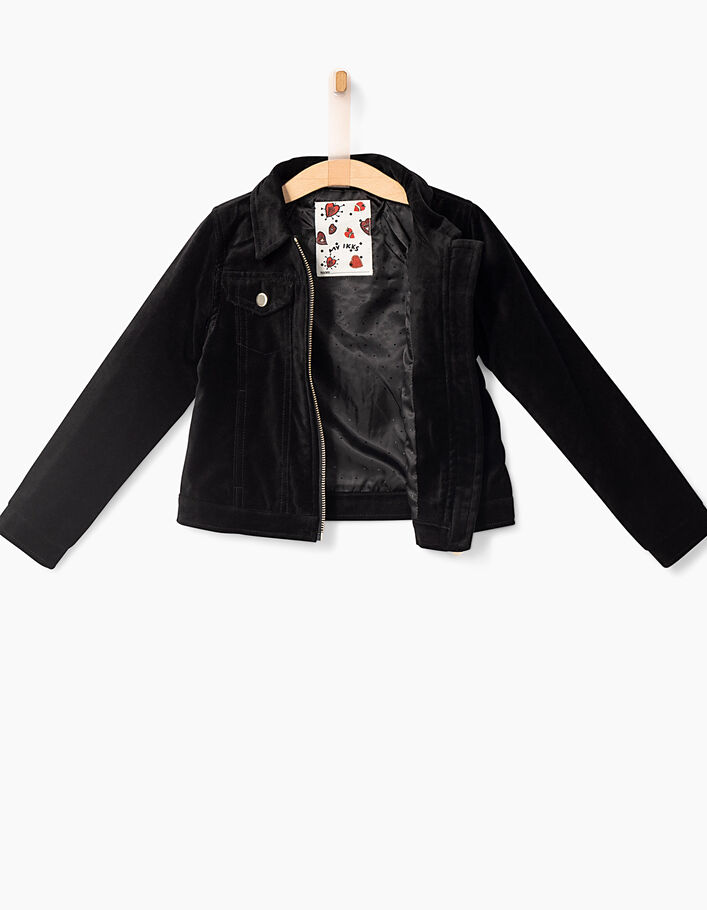 Girls' velvet jacket