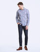Slim fit Liberty-overhemd shadow met bloemen-6