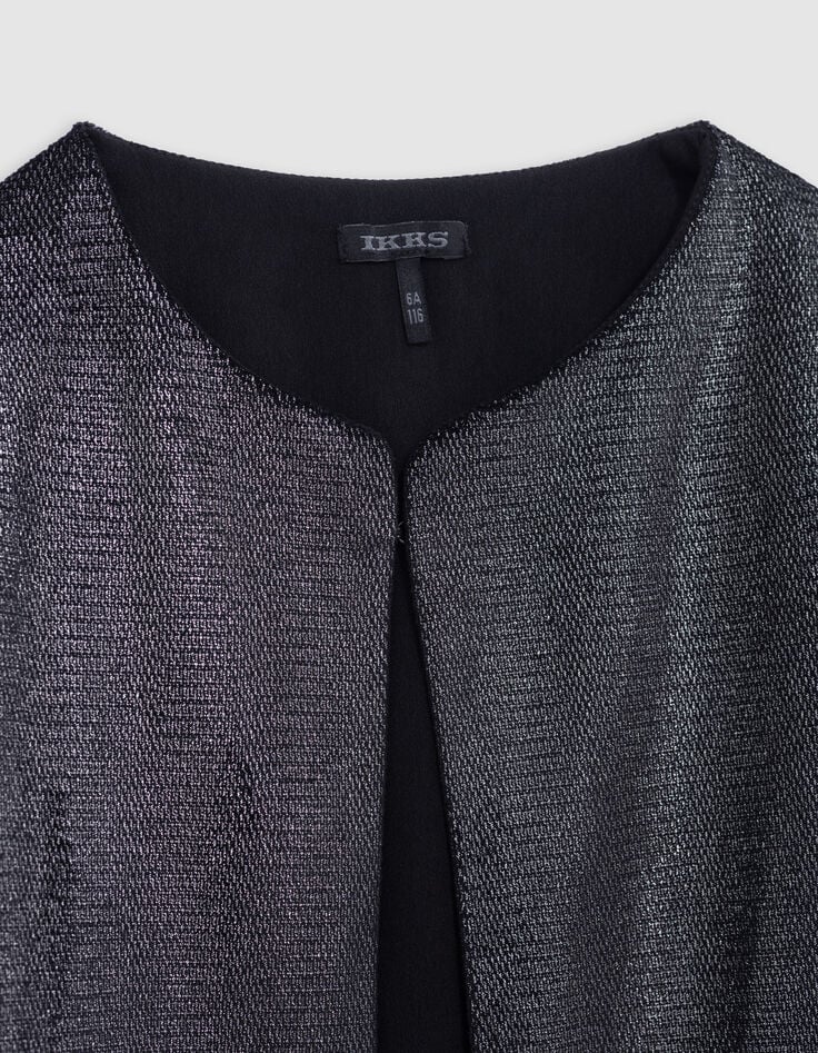 Chaqueta corta negra iridiscente-2 Chaqueta corta negra iridiscente-2