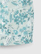 Zwemshort aqua bloemenprint gerecycleerd jongens-4