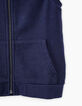 Sweat indigo avec lettre K brodée dos molleton bio garçon -6