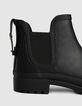 Schwarze Chelsea-Damengummistiefel Profilsohle-6
