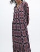 Lange jurk bohemian print dames-3