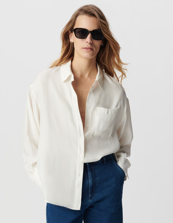 Chemise manches longues blanche oversize-2