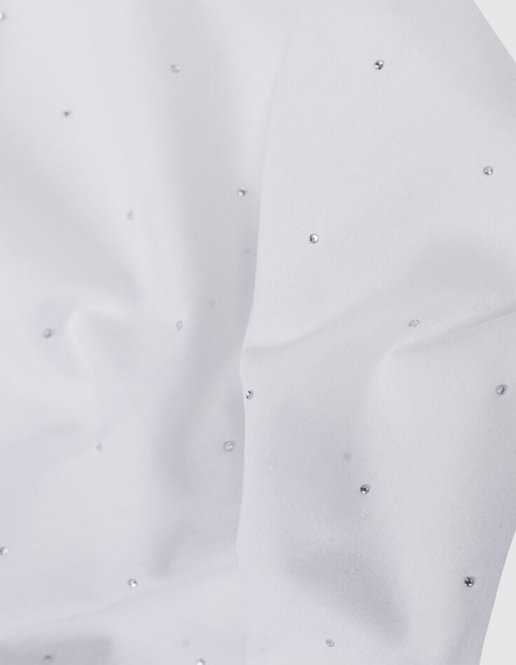 Dameshemd met strass-steentjes, all-over wit-7