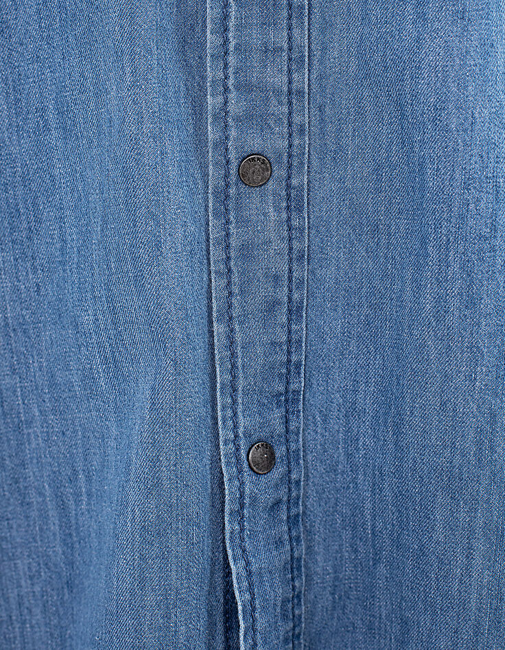 Stone Blue REGULAR-Herrenjeanshemd-6