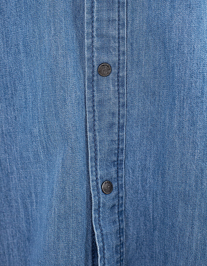 REGULAR jeanshemd in stone blue Heren - IKKS