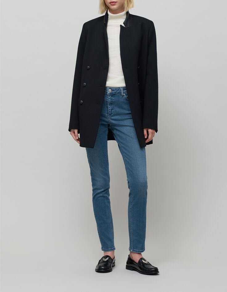 Jean slim bleu powerstretch sculpt up d&eacute;tails clous Femme-3