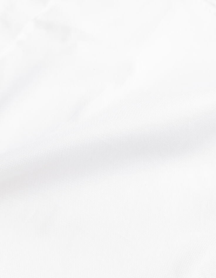 Weißes Slim-Herrenhemd verdeckte Knopfleiste-6