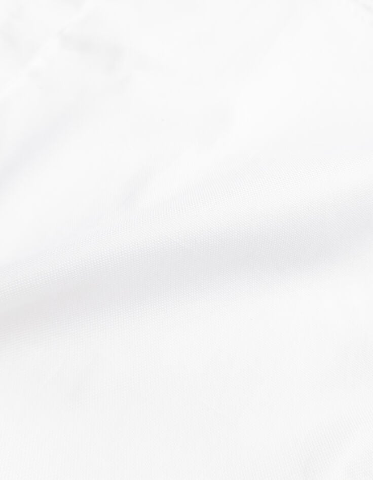 Weißes Slim-Herrenhemd verdeckte Knopfleiste-6 Weißes Slim-Herrenhemd verdeckte Knopfleiste-6