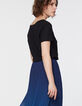 Tee-shirt col V en lin visuel "Paris Remix UK" femme-3