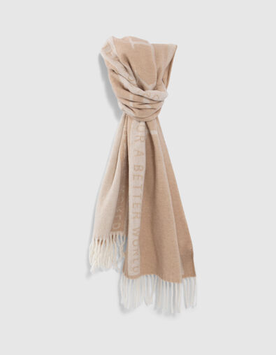 Echarpe couleur vison inscription IKKS In & Out Homme - IKKS