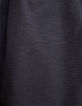 Grau meliertes Langarm-Jungenshirt Maxi-Buchstaben A-6