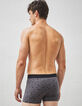 Boxers gris storm et à imprimé rock Homme-3