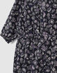 Combi longue navy imprimé cachemire Ecovero® bébé fille-6