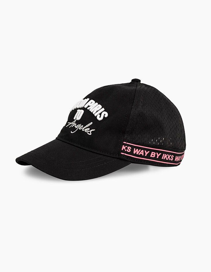 Casquette noire FROM PARIS to Los Angeles fille-2