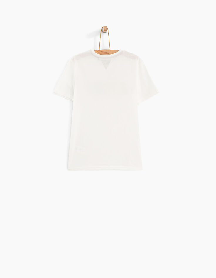Camiseta blanco roto WAY terciopelo rojo niño -4 Camiseta blanco roto WAY terciopelo rojo niño -4
