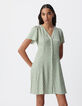 Robe verte LENZING™ ECOVERO™ ethnique Femme-2