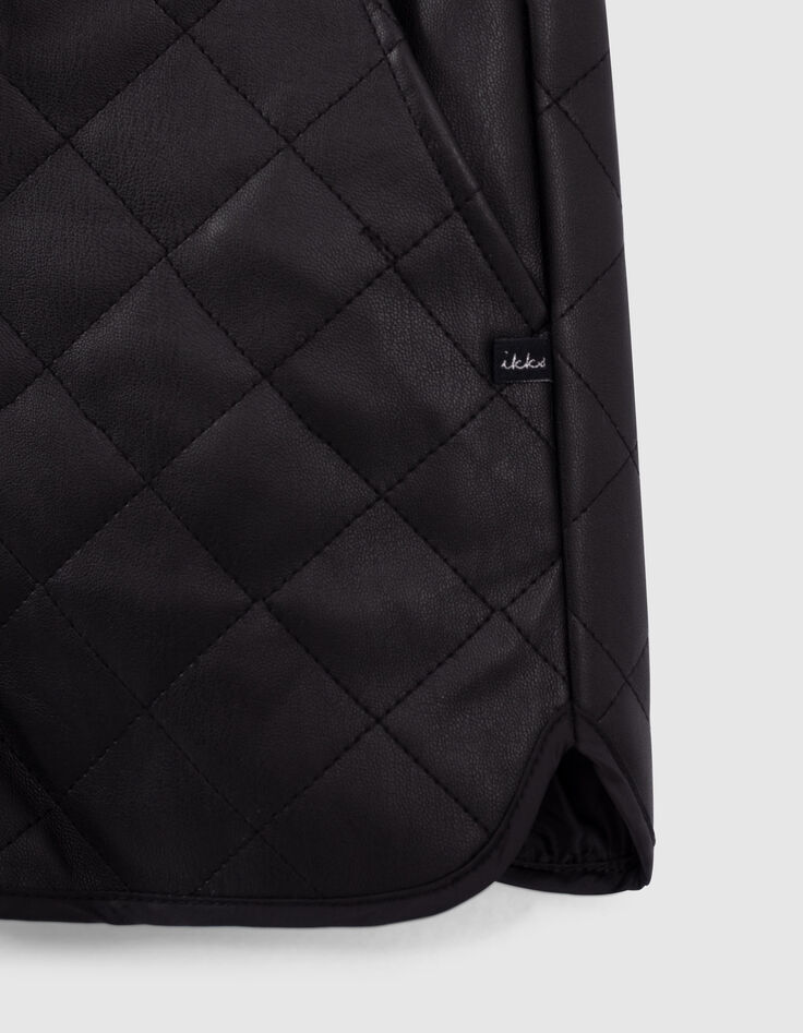 Schwarze Mädchensteppshorts Mini Me-4