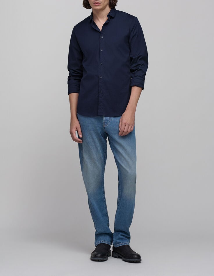 Camisa SLIM azul marino EASY CARE Hombre-2