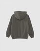 Sudadera caqui espigas desgastadas camuflaje niño-4