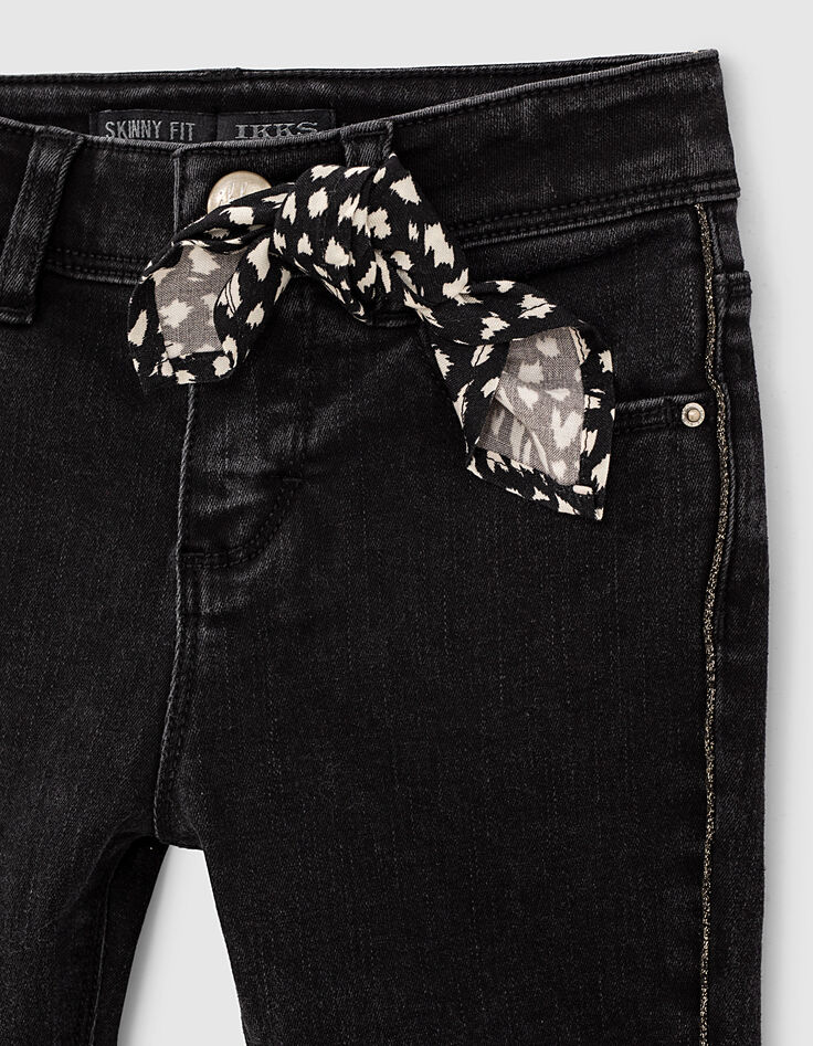 Vaquero skinny black used con fular REPREVE niña -3