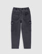 Jogger LOOSE gris denim battle niño-3 Jogger LOOSE gris denim battle niño-3