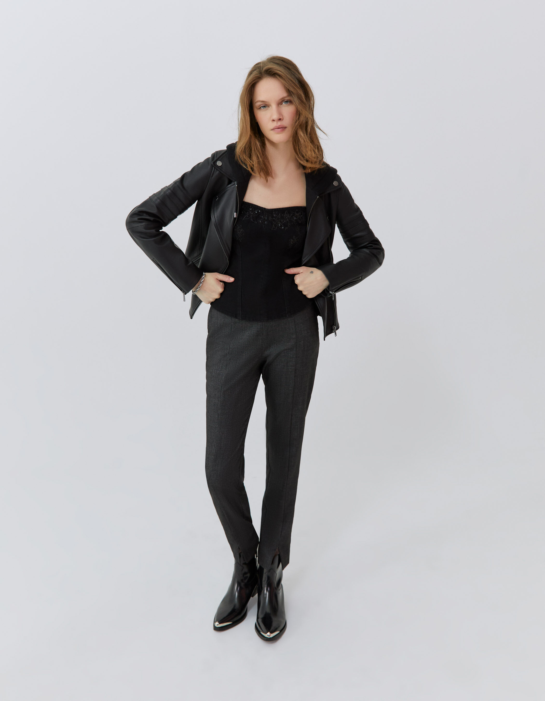 Bustier noir zara shop