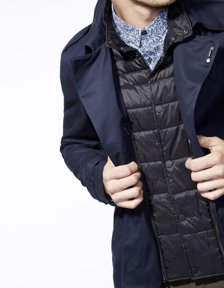 Men's navy trench coat-2