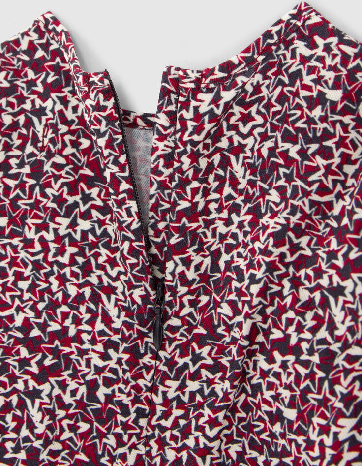 Baby girls’ ecru Ecovero® blouse with star print-6