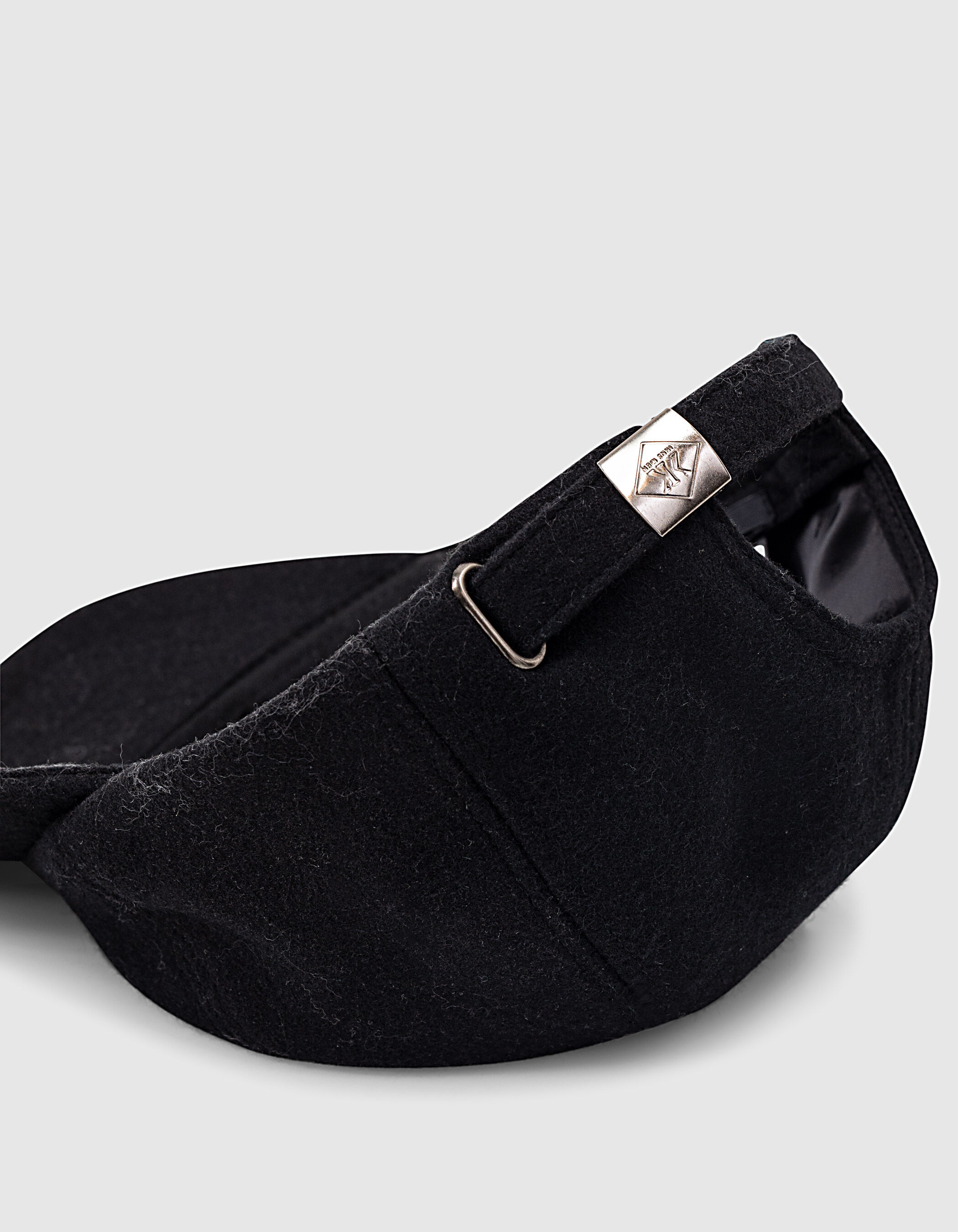 Casquette noire en laine m lang e WATER REPELLENT Homme