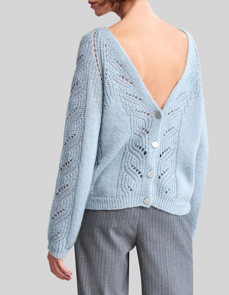 Women's reversible storm cardigan front/back-2