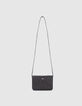 Bolso negro acolchado espigas rayos ni&ntilde;a-1