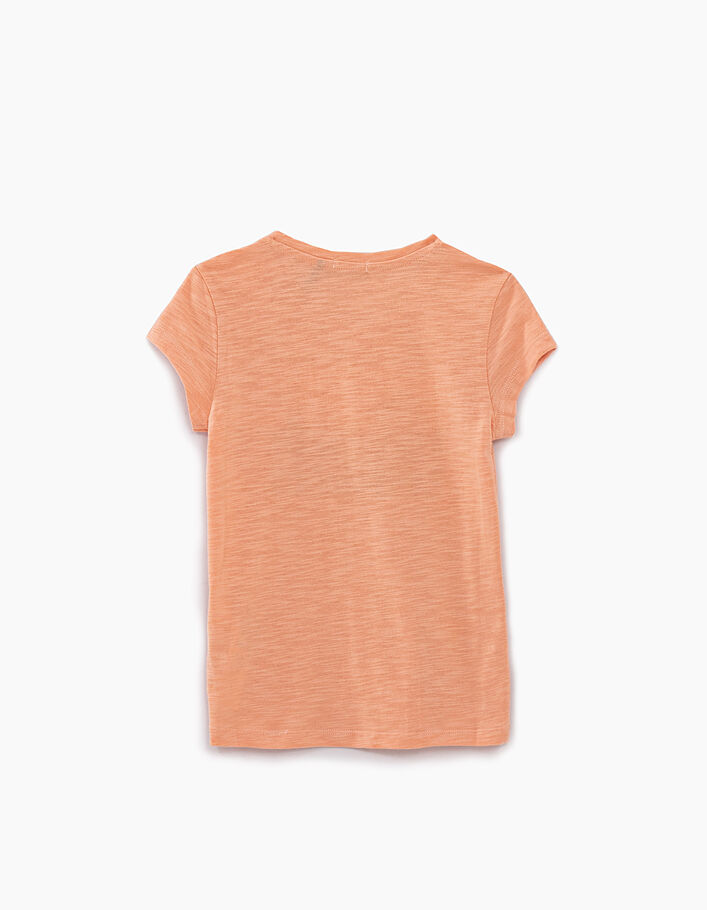 Camiseta rosa pálido visual desierto niña - IKKS