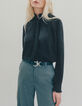 Zwart blouse Pure Edition met lavalli&egrave;rekraag Dames-7