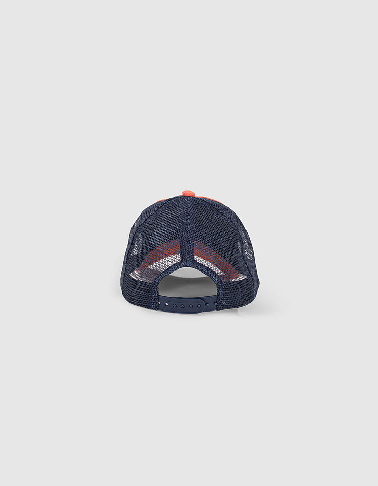 Casquette corail et navy forme baseball garçon -3