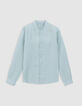 Men's horizon linen REGULAR shirt with Mandarin collar-8