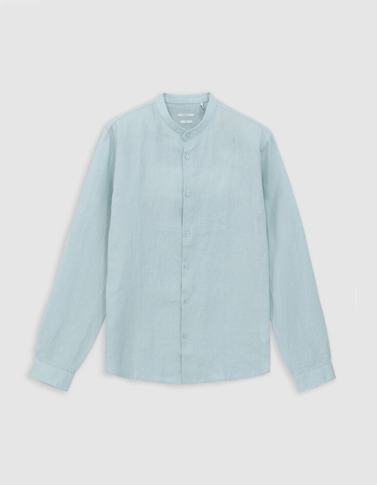 Men's horizon linen REGULAR shirt with Mandarin collar-8