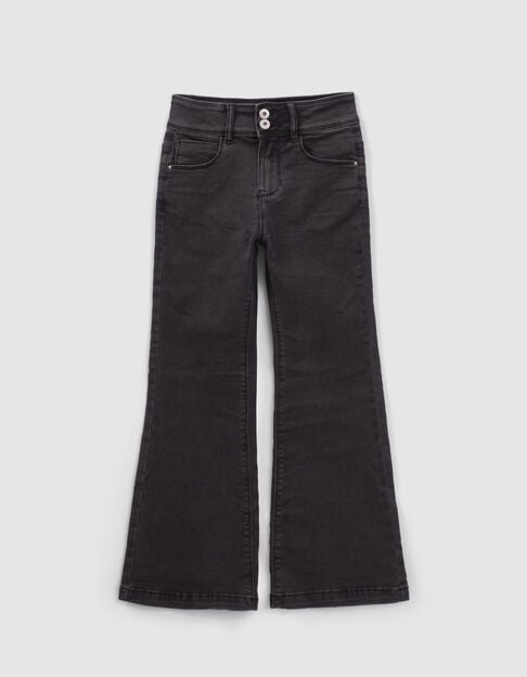 Jean BOOTCUT gris poche dos brodée fille - IKKS