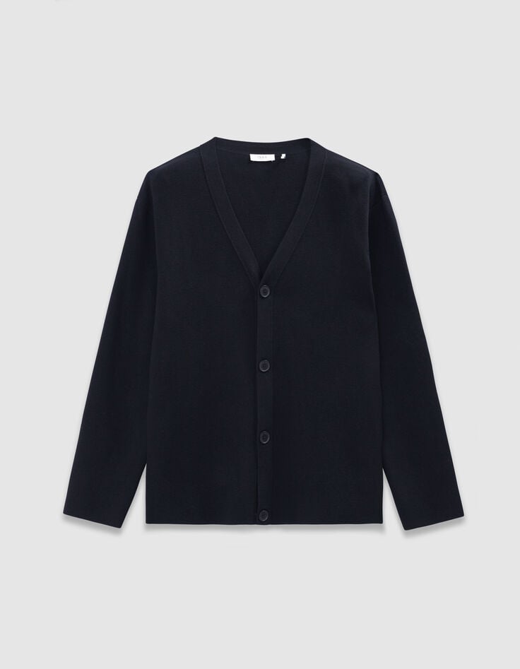 Cardigan noir tricot boutonné Homme-6 Cardigan noir tricot boutonné Homme-6