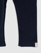 Baby girls' black and navy reversible leggings-5 Baby girls' black and navy reversible leggings-5