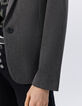 Veste mix viscose tailleur marron femme-4