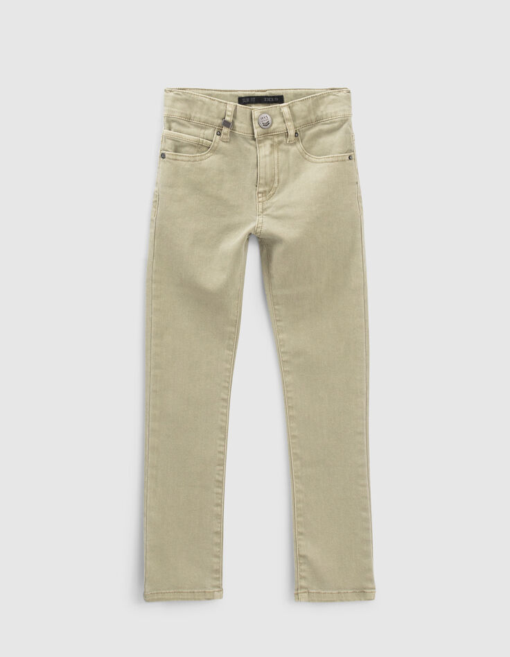 Jean slim kaki clair gar&ccedil;on-1