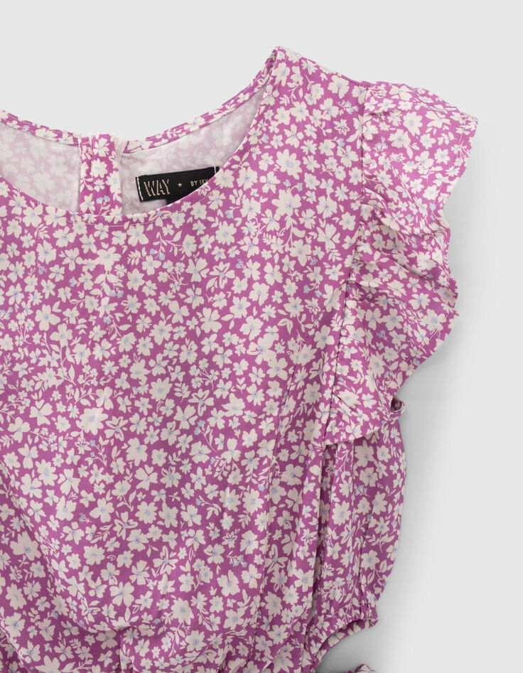Girls&rsquo; violet daisy Ecovero&reg; playsuit-2