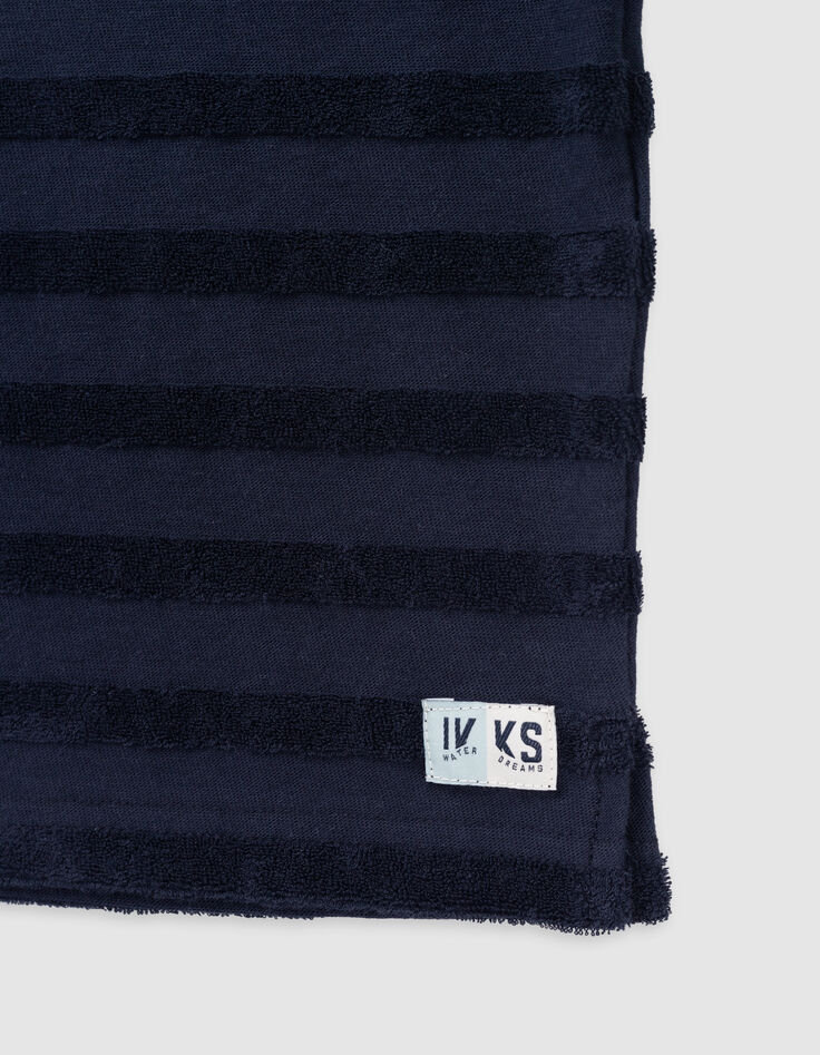 Marines Jungen-Poloshirt, Biobaumwolle, Streifen, Frottee-4