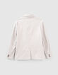 Veste de costume beige ray&eacute;e gar&ccedil;on-4